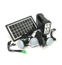 Переносний ліхтар 8017A+Solar, Power bank 10000mAh, 1 режим, MP3 плеєр, USB вихід, 3 лампочки, Box