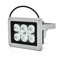 Прожектор спрямований з сутінковим датчиком YOSO 12V 1.2W, 6 + 2LED, IP66, кут огляду 60 °, дальність до 30м, 113*86*63мм, BOX