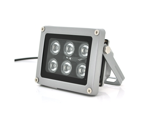 Прожектор спрямований з сутінковим датчиком YOSO 12V 12W, 6LED, IP66, кут огляду 60 °,робоча відстань до 30м, 113*84*86мм, BOX