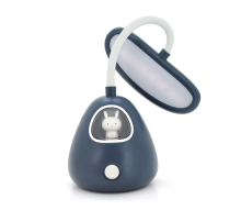 Гнучка настільна лампа-нічник RABBIT LD-3053, 3 режими, 4,2V 300mAh. microUSB, 3 години роботи, 25см, 200гр, Dark blue, Box