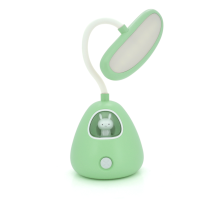 Гнучка настільна лампа-нічник RABBIT LD-3053, 3 режими, 4,2V 300mAh. microUSB, 3 години роботи, 25см, 200гр, Green, Box