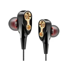 Наушники TOPK с микрофоном HiFi стерео 3,5 мм черные (TK-CK8-BL)