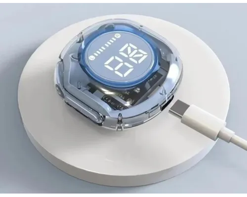 Бездротові bluetooth-навушники Сині TWS із зарядним кейсом Ultrapods Pro V5.3