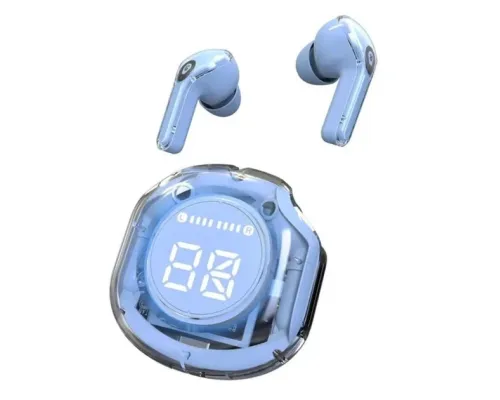 Бездротові bluetooth-навушники Сині TWS із зарядним кейсом Ultrapods Pro V5.3