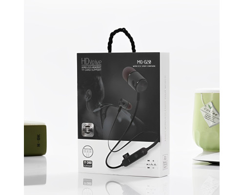 MG-G20 Bluetooth 4.2 Спортивні бездротові навушники Bluetooth Чорний