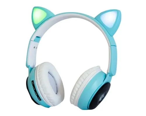 Бездротові навушники "Кошичі вушка" CatEar ST77M з підсвіткою RGB Bluetooth MP3 плеєр Blue Бездротові навушники "Кошичі вушка" CatEar ST77M з підсвіткою RGB Bluetooth MP3 плеєр Blue