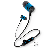 Наушники с Bluetooth/MicroCD (Магнитные, спортивные, мощные) MG-G20 Синий