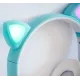 Бездротові навушники "Кошичі вушка" CatEar ST77M з підсвіткою RGB Bluetooth MP3 плеєр Blue