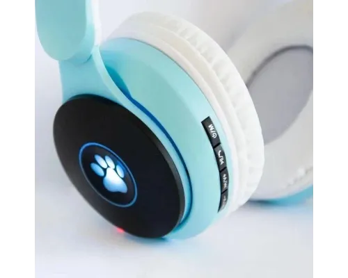 Бездротові навушники "Кошичі вушка" CatEar ST77M з підсвіткою RGB Bluetooth MP3 плеєр Blue Бездротові навушники "Кошичі вушка" CatEar ST77M з підсвіткою RGB Bluetooth MP3 плеєр Blue