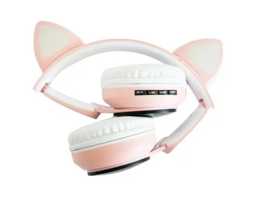 Дитячі навушники без дротів "Wireless earphone ST77M" Рожеві, bluetooth навушники з котячими вушками Дитячі навушники без дротів "Wireless earphone ST77M" Рожеві, bluetooth навушники з котячими вушками