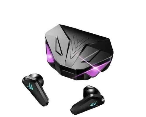 Ігрові геймерські бездротові навушники Bluetooth TWS X15 стереогарнітура з мікрофоном зарядним кейсом