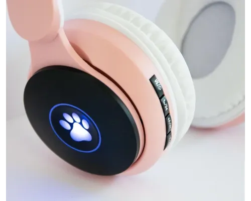 Дитячі навушники без дротів "Wireless earphone ST77M" Рожеві, bluetooth навушники з котячими вушками Дитячі навушники без дротів "Wireless earphone ST77M" Рожеві, bluetooth навушники з котячими вушками