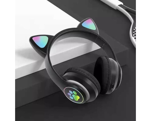 Бездротові Bluetooth навушники з вушками з LED-підсвіткою AKS-28