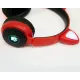 Навушники бездротові накладні "Wireless earphone ST77M" Червоні, дитячі бездротові навушники з вушками