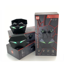 Бездротові ігрові вакуумні сенсорні навушники Bluetooth TWS PM-7 PRO STEREO з RGB-підсвіткою