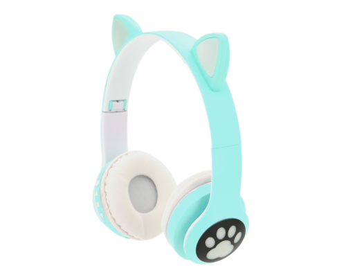 Бездротові навушники Bluetooth Cat Ear YR-28 Led, Green