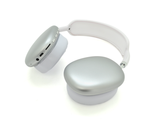 Бездротові навушники Bluetooth Macaron P9, Silver