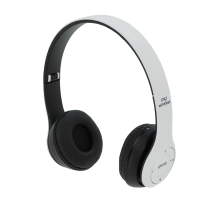Бездротові навушники Bluetooth P47 Led, Black/White