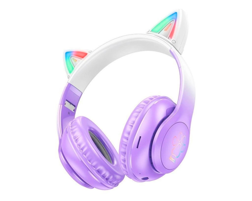 Бездротові навушники Bluetooth HOCO W42, White/Purple, Box