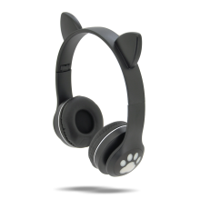 Бездротові Bluetooth навушники Cat Ear VZV-23M Led, Black