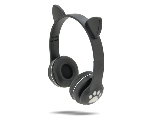 Бездротові Bluetooth навушники Cat Ear VZV-23M Led, Black
