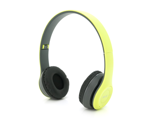Бездротові навушники Bluetooth P47 Led, Green/Silver