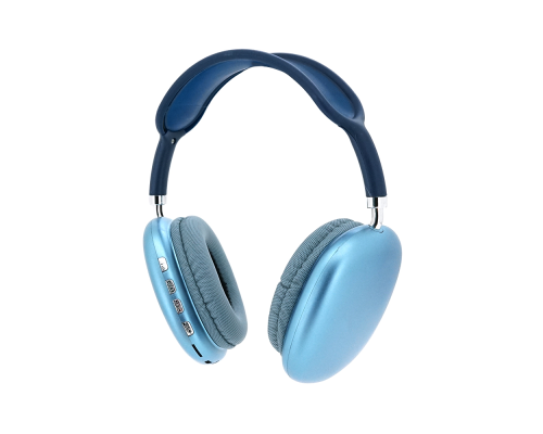 Бездротові навушники Bluetooth Macaron P9, Blue Бездротові навушники Bluetooth Macaron P9, Blue