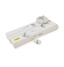 Навушники провідні iKAKU KSC-205 XINYU з мікрофоном, White, Bох
