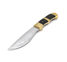 Ніж для кемпінгу SC-8114, Steel + black wood, Чохол