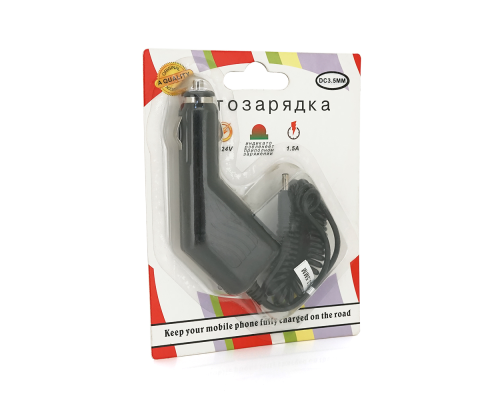 АЗУ AWM 12V=>для планшетов (3.5x1.0), 5-5.5V, 8W, 1.5A, Black, Blister