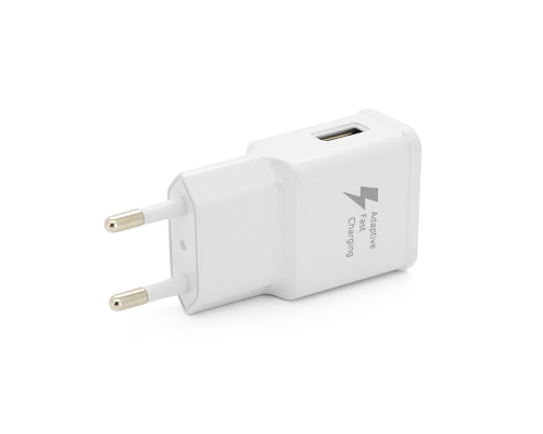 СЗУ 110-240V, 1xUSB, 5V/2A, White, Blister-box