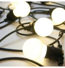 Гірлянда вулична Ретро Лампочки на 20 штук WARM Bulbs LED 50 і 5 метрів МХ 1-223 Теплий Білий