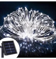 LED-гірлянда новорічна з лоничкою панеллю 100 LED 11 м колір Тепло-білий SF-13