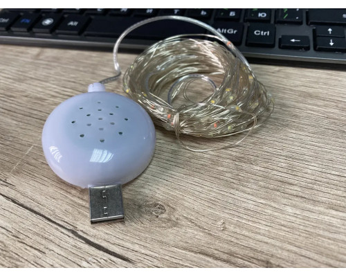 Гірлянда дріт музичний USB теплий білий 10 м SF-3 Гірлянда дріт музичний USB теплий білий 10 м SF-3