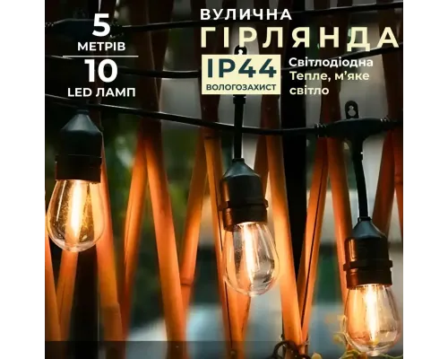 Гірлянда ретролампа 5 метрів 10 ламп SF-11