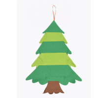 Дитяча Різдвяна ялинка з фетру Без іграшок Chrismas Free ялинка на стіну 95x70 см