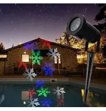 Вуличний лазерний проєктор із малюнками Festival Projection Lamp 12 pictures star shower