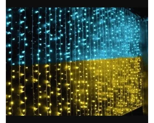 Гірлянда штора Прапор України 2*2 м 160 LED DL жовто-синя Прапор України Гірлянда штора Прапор України 2*2 м 160 LED DL жовто-синя Прапор України