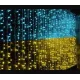 Гірлянда штора Прапор України 2*2 м 160 LED DL жовто-синя Прапор України