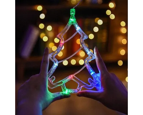 Гірлянда штора Мульти з формами дзвіночки 12 PCS light RGB