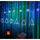 Гірлянда штора Мульти з формами дзвіночки 12 PCS light RGB