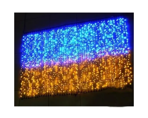 Гірлянда штора Прапор України 2*2 м 160 LED DL жовто-синя Прапор України Гірлянда штора Прапор України 2*2 м 160 LED DL жовто-синя Прапор України