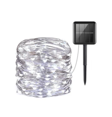 Гірлянда на сонячній батареї 11 м 100LED білий знF-12-білий
