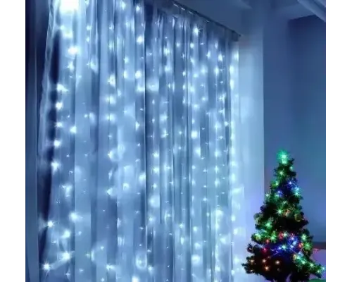 Гірлянда "Водоспад" 2х2м Гірлянда колір ламп білий 240LED гірлянда для декорації поміщений RD-081
