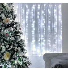 Гірлянда "Водоспад" 2х2м Гірлянда колір ламп білий 240LED гірлянда для декорації поміщений RD-081