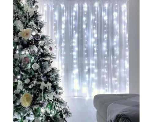 Гірлянда "Водоспад" 2х2м Гірлянда колір ламп білий 240LED гірлянда для декорації поміщений RD-081