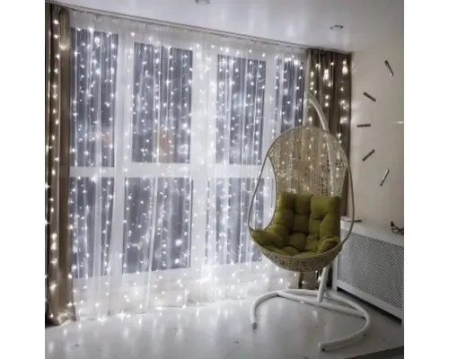 Гірлянда водоспад 320 LED (RD7154) 3х2м із заглушкою (10х32) Білий (холодний Гірлянда водоспад 320 LED (RD7154) 3х2м із заглушкою (10х32) Білий (холодний