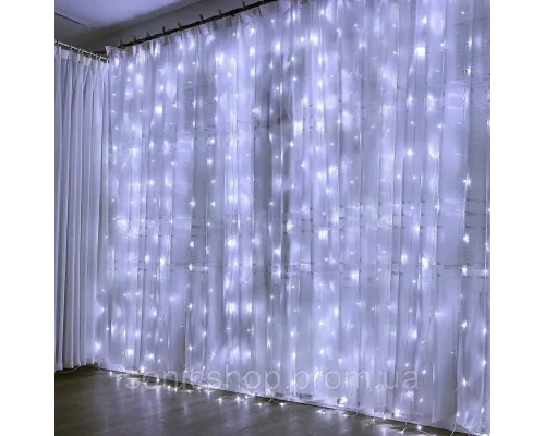 Гірлянда водоспад 320 LED (RD7154) 3х2м із заглушкою (10х32) Білий (холодний Гірлянда водоспад 320 LED (RD7154) 3х2м із заглушкою (10х32) Білий (холодний