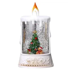 Новорічний музичний нічник-світильник XMAS wdl 23005c Музична свічка
