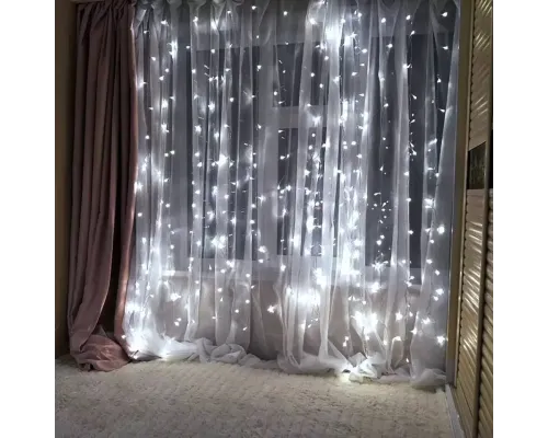 Гірлянда водоспад 320 LED (RD7154) 3х2м із заглушкою (10х32) Білий (холодний Гірлянда водоспад 320 LED (RD7154) 3х2м із заглушкою (10х32) Білий (холодний